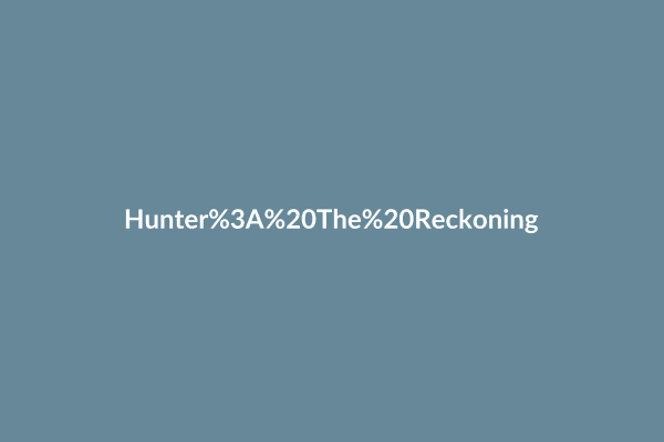 Hunter: The Reckoning